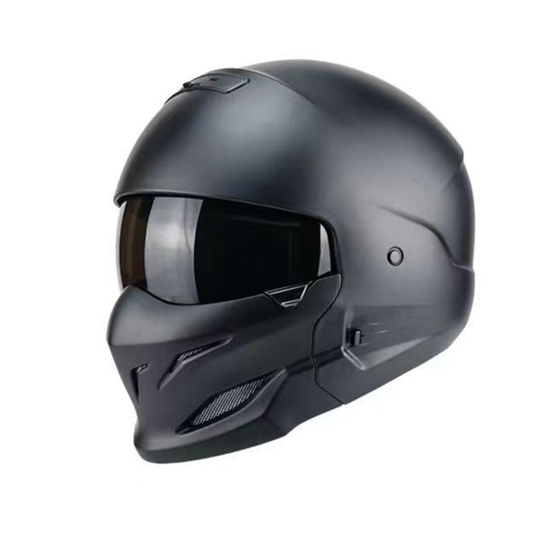 

Шлем мотоциклетный Scorpion Vintage Biker 368 Mecha Silver Полнолицевой Воин Комбинация Harley Ретро Головной убор M