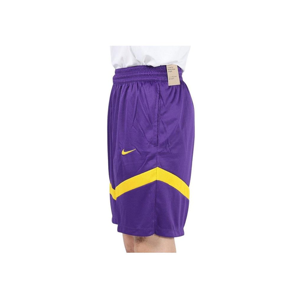 Nike Los Angeles Lakers Dri-FIT NBA Color Block Logo Training Straight Leg Basketball Pants Men bottoms Deep-Purple DZ3722-504