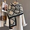 Winter Warm Cashmere Scarf for Women Luxury Print Pashmina Shawl Wrap Neckerchief Female Bufanda Echarpe Design Headband