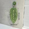 Handkerchief Double-layer Leaf-pattern Towel, Thick and Absorbent Hanging Hand Towel, Drying Cloth for Kitchen, Bathroom