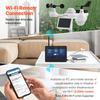 VEVOR 7-in-1 Wi-Fi Weather Station 186mm (7 In) TFT Display Wireless Outdoor Sensor
