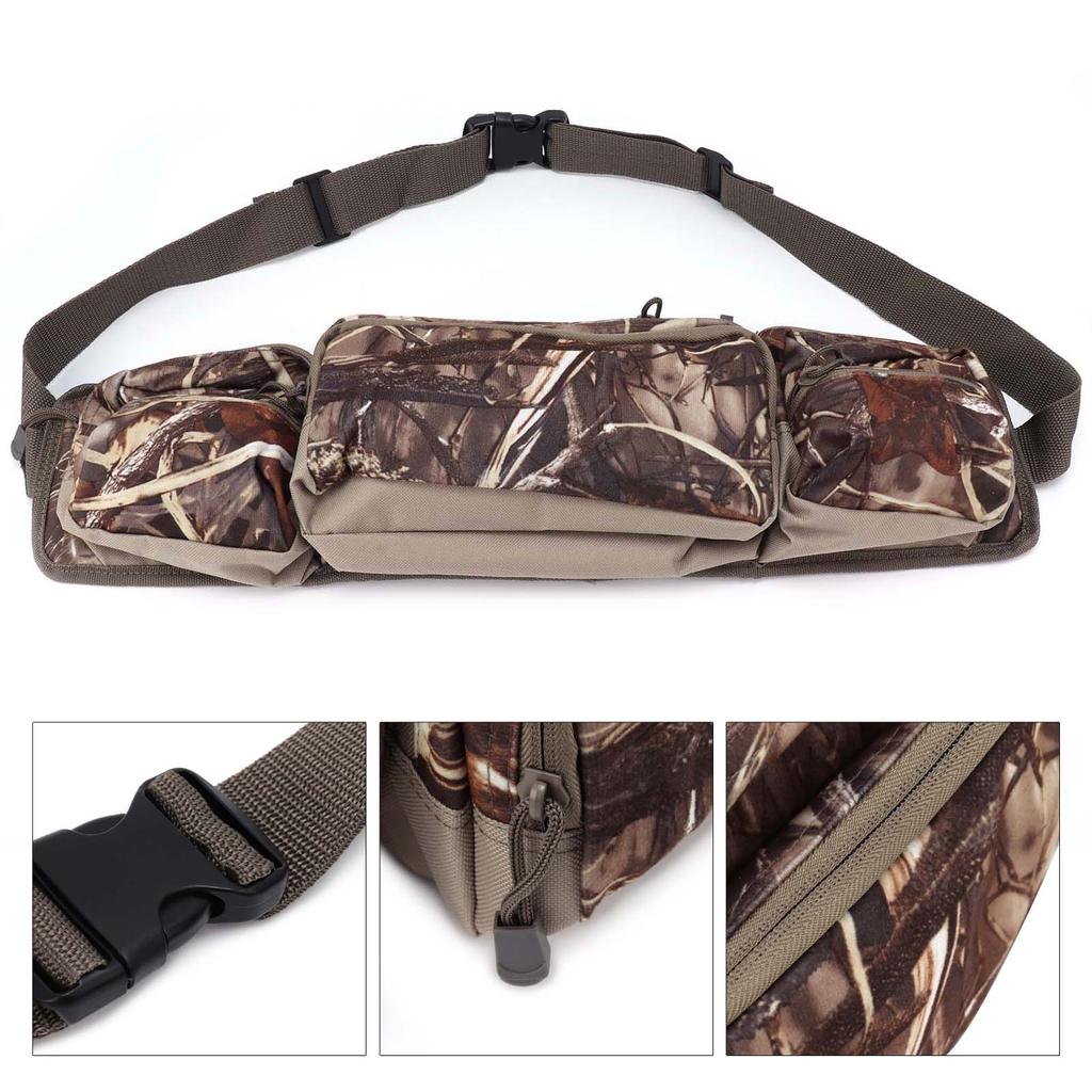 Tool Belt Bag Multifunctional Camouflage Belt Bag Multipurpose Tool Storage Waist Bag for Outdoor Camping