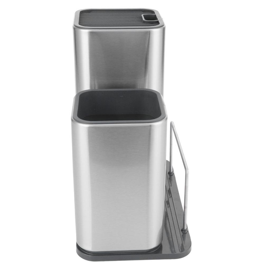 Thickened Utensil Bucket Rustless Steel Storage Tube Storage Holder  Spoon Storage