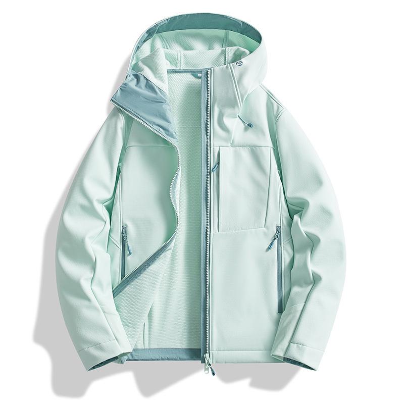 Unisex Windproof Waterproof Soft Shell Jacket - Outdoor, Warm, Casual Autumn/Winter Coat for Mountaineering