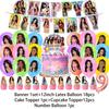 K-Katseyes Theme Birthday Party Decorations Background Kpop Girl Party Favor Fans Balloon Set Cake Topper Backdrop Gift Supplies