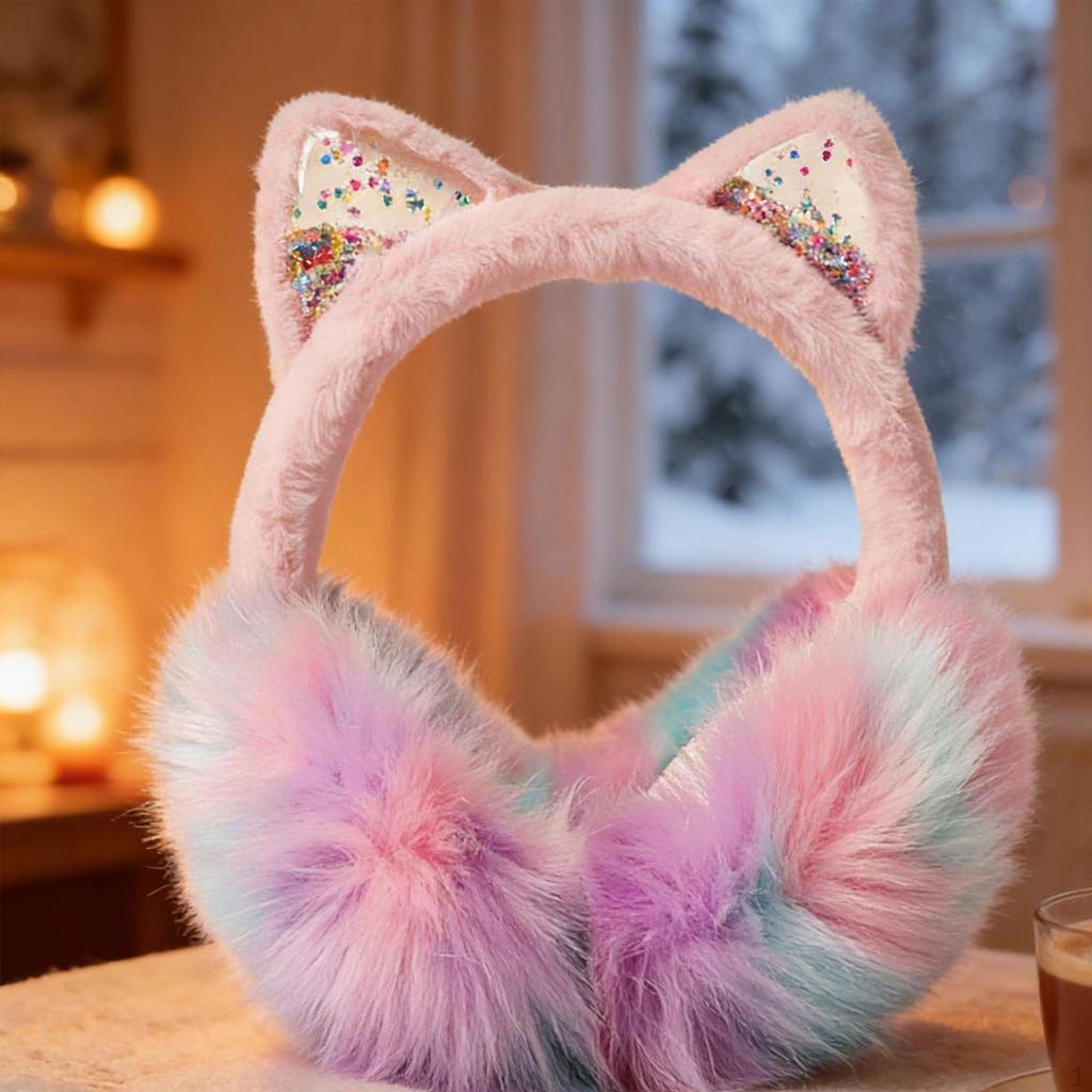 Cat Ear Earmuffs Casual Birthday Gift Muffs for Big Kids Outdoor Teen