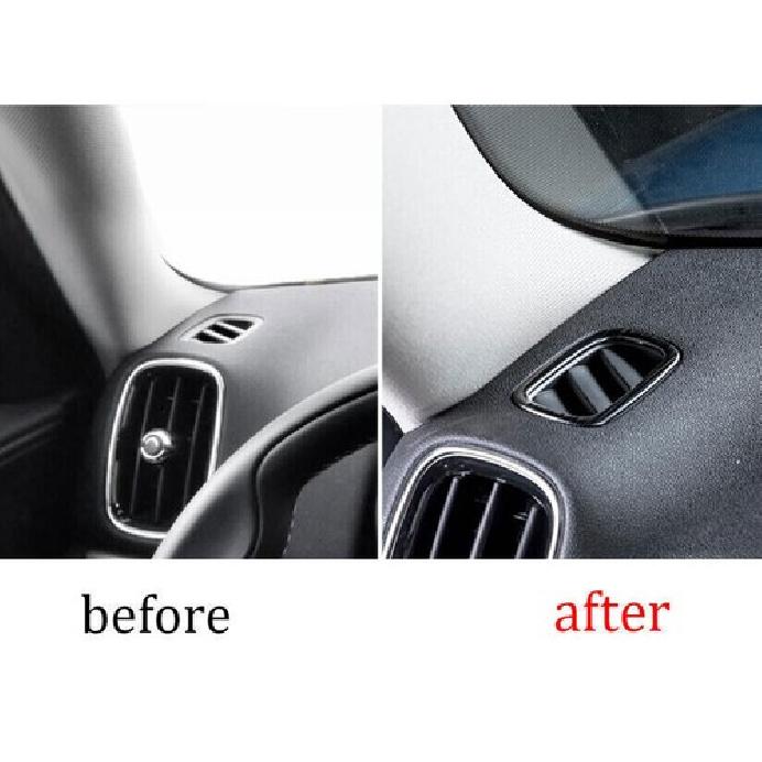 For Mini Cooper Countryman F60 Black Steel Dashboard Upper Air Outlet Vent Trim
