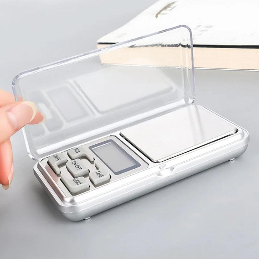 Portable Digital Jewelry Scale Accurate Small LCD Weighing Device for Easy Carry High Precision Mini Pocket Scale 500g/0.1g