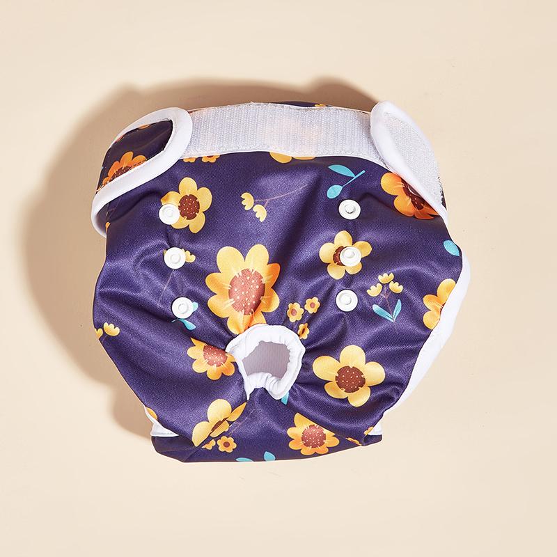 

Подгузники для собак, шорты для собак, физиологические штаны для домашних животных, моющиеся с вышивкой для щенков, котят, менструации, аксессуары для домашних собак M