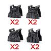 MOC Military Modern Weapon Accessories Building Blocks Character Backpacks Helmets Vests Armors Night Vision Devices Bricks Toy