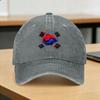 South Korea Flag Korean Republic Sun Baseball Cap  Fitted Retro Unisex Unisex Washed Trucker Hat Dropshipping Outdoor Snapback Cap