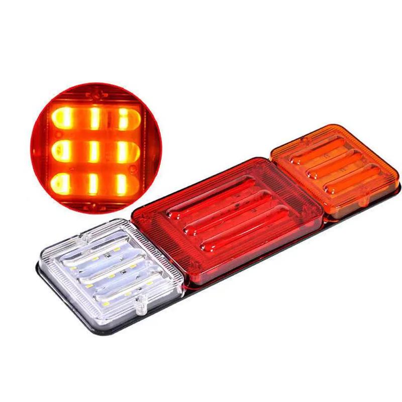 1/2pc LED Rear Taillight Agricultural Vehicles Tractor Tail Light Turn Signal Truck Trailer Reverse Brake Light Lorry 12V/24V