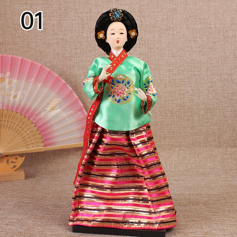 Korean Palace Hanbok Doll Ornament Princess Korean Drama Doll Toy Restaurant Home Decor Display Miniatures Desktop Ornament Gift