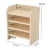 Modern Office Desk Organizer Multilayer Document Holder Bookshelf Storage Rack Workspace Paper Tray Station