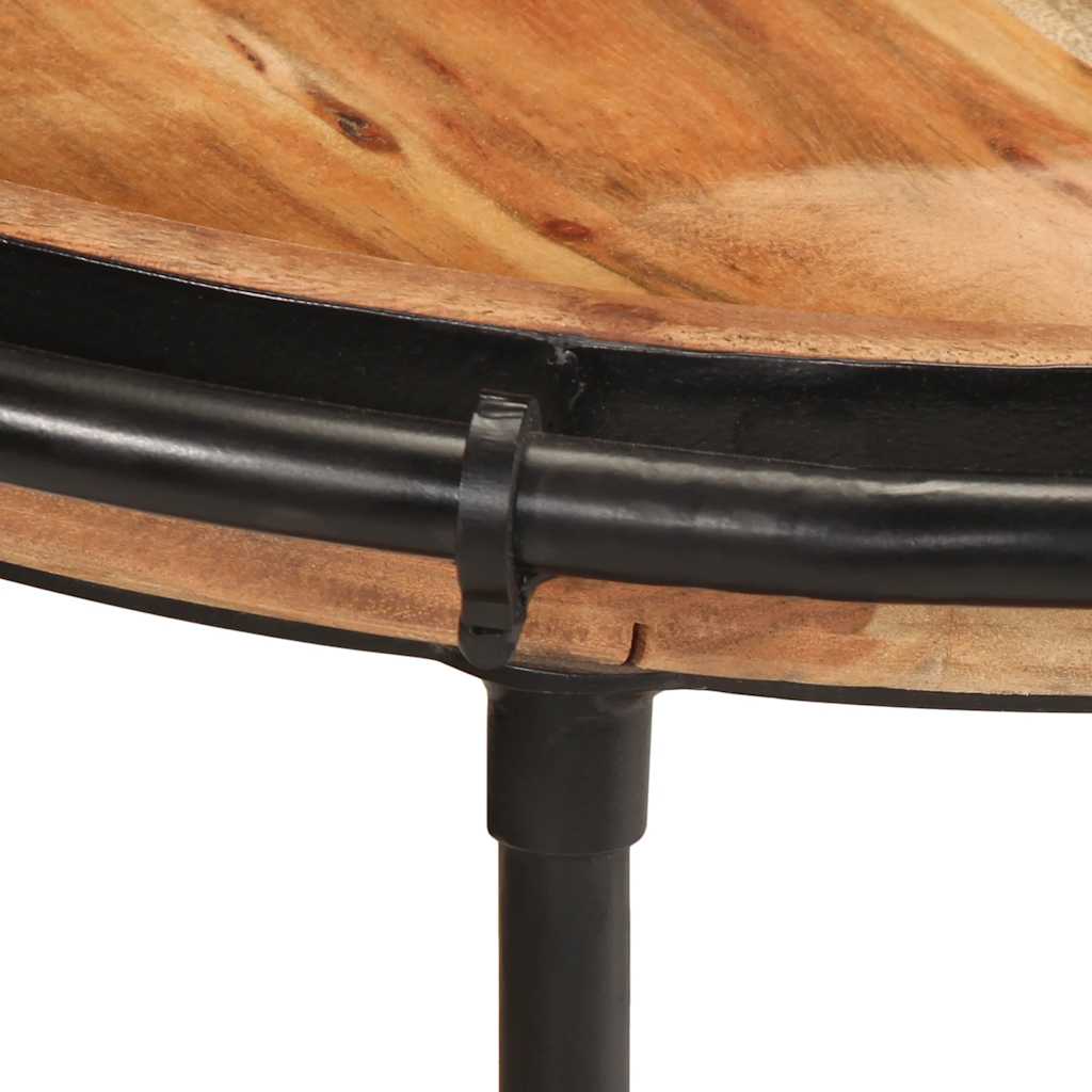 Side Table Ø55x60 Cm Solid Acacia Wood