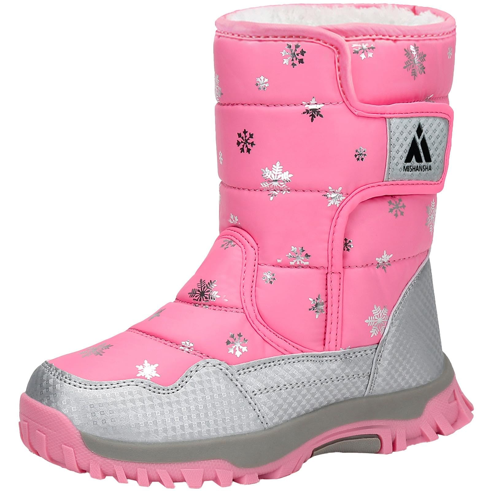 

Putu и Junior Снежные Водонепроницаемые и Теплые Зимние Ботинки для Девочек и Идеально Подходят для Снега и Размер Детские Ботинки, Мальчики, Игра, Лыжи, Больше, 18.0см розовый