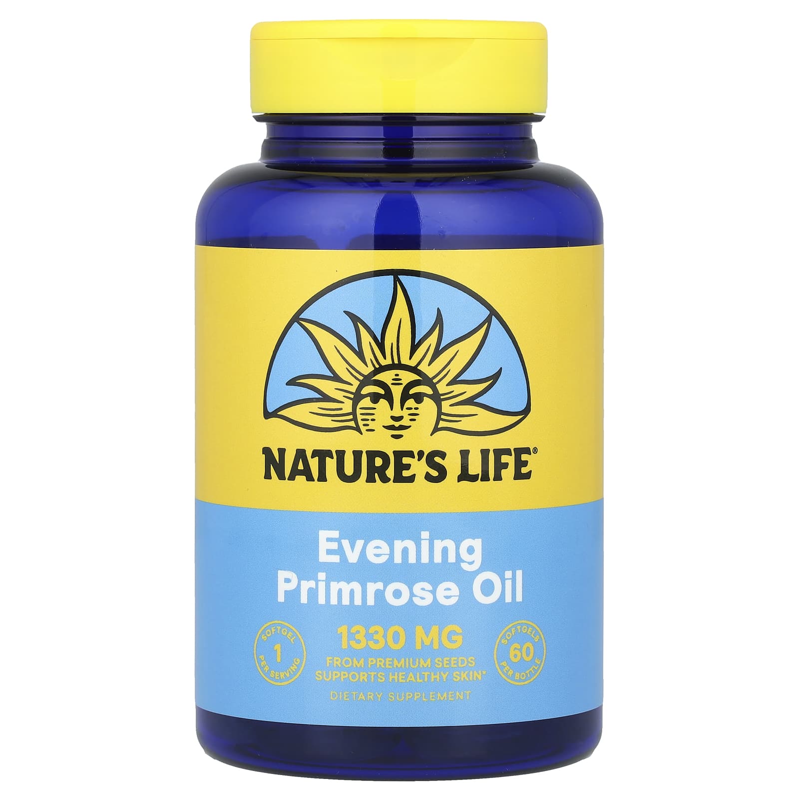 

Nature S Life, Evening Primrose Oil, 1,300Mg, 60 Softgels
