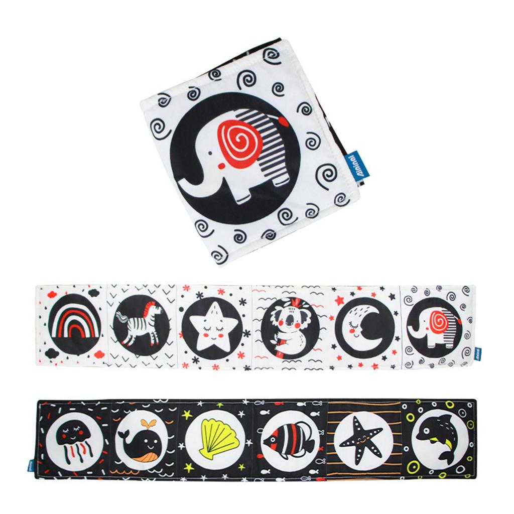 Buy High Contrast Babies BookBlack and White Soft Books for BabiesNontoxic Fabric Touch and