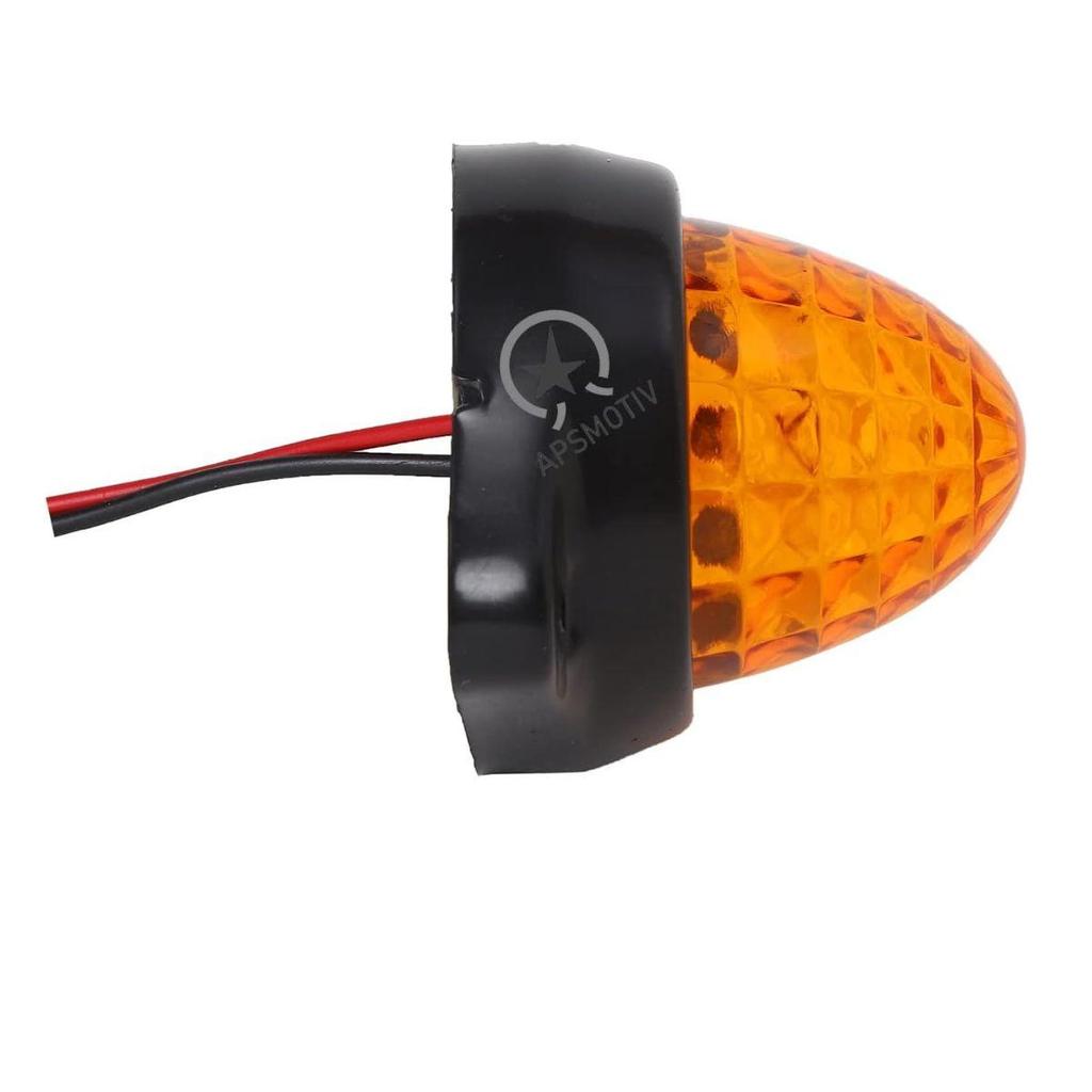 18PCS LED Marker Lights 12V Amber Trailer Lights Side Marker / Chicken Lights for Semi Trucks, Freightliner, Cargo Utility Trailers (Universal Fit)