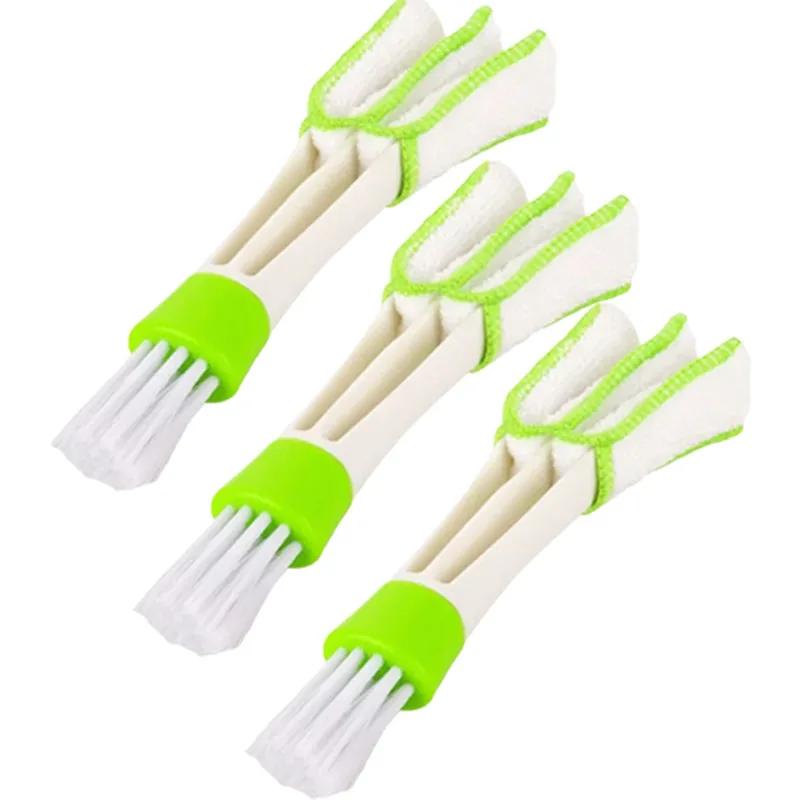 Car Air Conditioner Vent Brush Microfibre Car Grille Cleaner Auto Detailing Blinds Duster Car Cleaning Brush Interior Accessorie