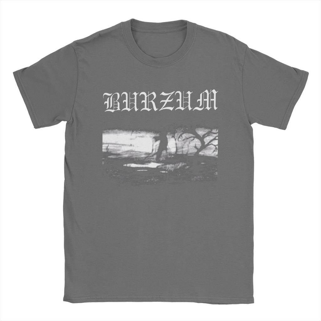 Casual Burzum T-Shirt for Men Round Collar Cotton T Shirt Short Sleeve Tee Shirt Graphic Clothes