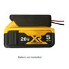 For Dewalt 18V/20V Max Battery Adapter To Dock Power Connector 12AWG Robotics