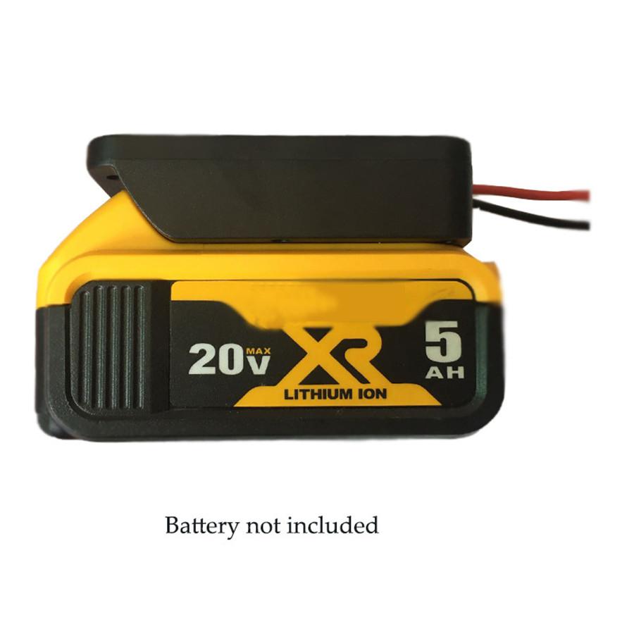 For Dewalt 18V/20V Max Battery Adapter To Dock Power Connector 12AWG Robotics