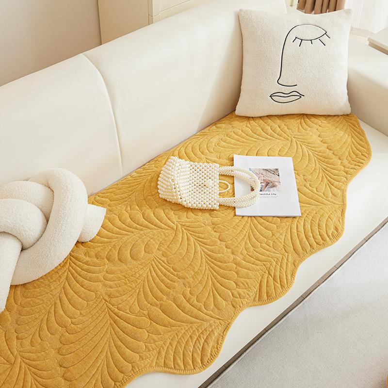 Cojín de Sofá Jacquard Chenille con Forma Universal para las Cuatro Estaciones Cubre Sofá Antideslizante Nuevo 2024 de Alto Nivel Toalla de Cubierta