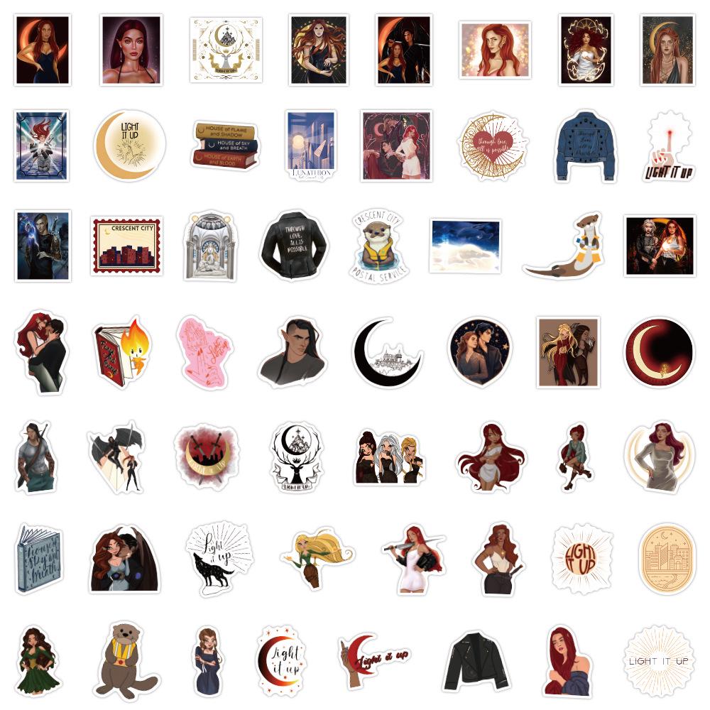 Crescent City Graffiti Stickers - 55 Sheets for Notebooks & Luggage Decoration