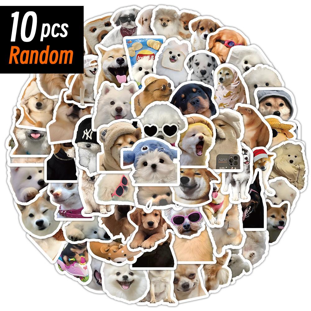 

10/50/100Pcs Playful Dog Stickers Animation Cute Decals Plaything Stationery Guitar Phone Bicycle Laptop Luggage Car Graffiti Kids Sticker