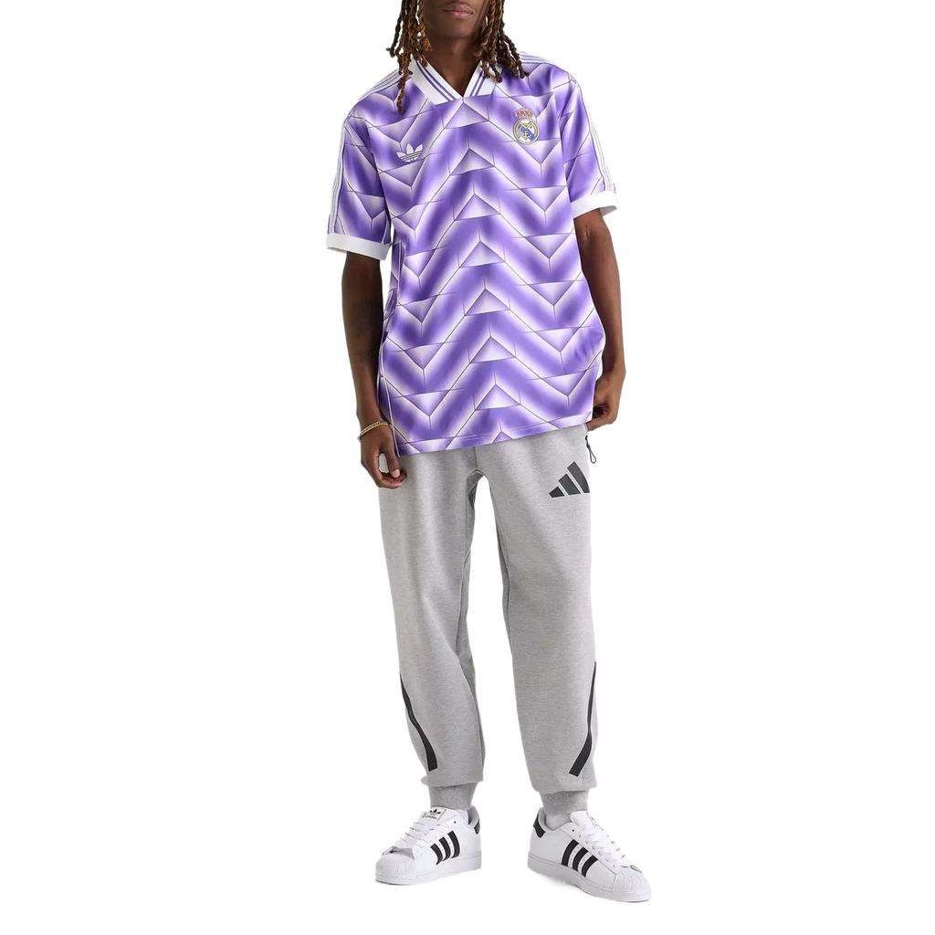 adidas Originals Lfstlr Real Madrid Loose Fit Pullover Short Sleeve Football Shirt Men Tops JN3055