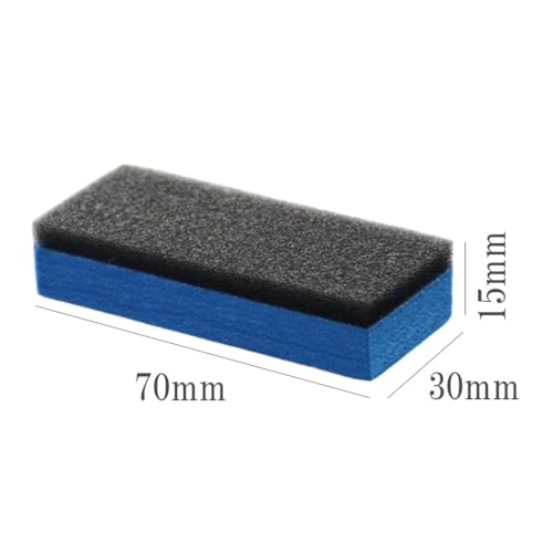 XSAJU Car Wash Sponge Set of 10 for Coating, Applying Compound, Sponge, Absorbent, Quick Drying, Sponge Brush, Sponge Wipe, Non-Scratching, EVA,