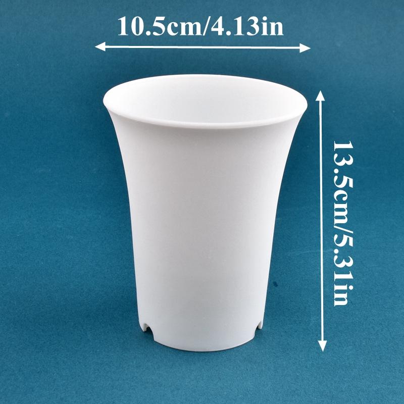 2-10Pcs Round Thickened Flowerpot Deepened Succulent Flower Nursery Pot White/Black Plant Vientiane Basin Home Garden Decoration