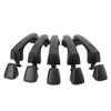 5 Sets Exterior Door Handle Black Comfortable Grip Precise Match Long Lasting 15296933 for H3 2006 To 2010