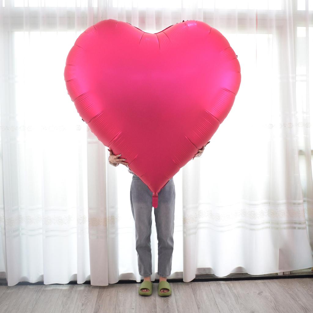 60Inch Love Heart Foil Balloon for Propose Parties Decoration Oversize Balloon Love Balloon for Valentine's Day Wedding Decor