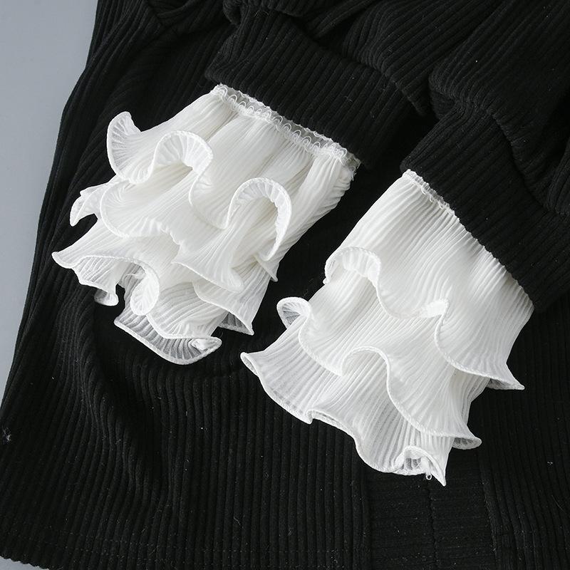 Simple Wrist Cuffs Wristband Elegant Shirt False Cuffs for Sweater Lace Detachable Sleeved Horn Cuffs Embroidery Accessories