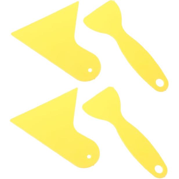 

PRETYZOOM 4Pcs Plastic Squeegee for Car Window Decals Vinyl Applications Auto Film Scraper Tool for Window Tinting and Wallpaper Smoothing