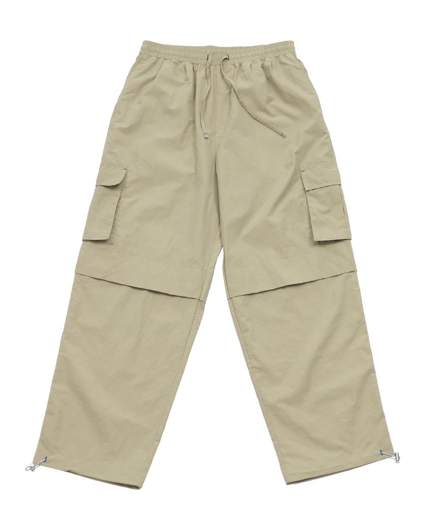 CANVARTS Aero Twill Cargo Wide Pants (Beige)