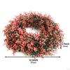 Artificial Garland Floral Hoop Green Leaves Wreath Simulation Wreaths for Home Decor