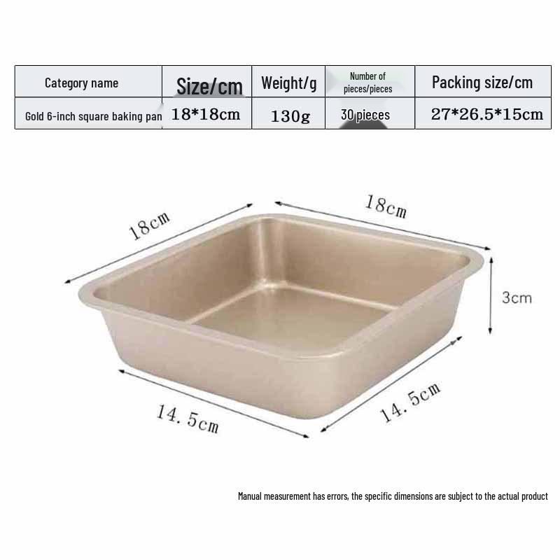 

Ностальгическая прямоугольная форма для выпечки с антипригарным покрытием для тортов, нуги и печенья