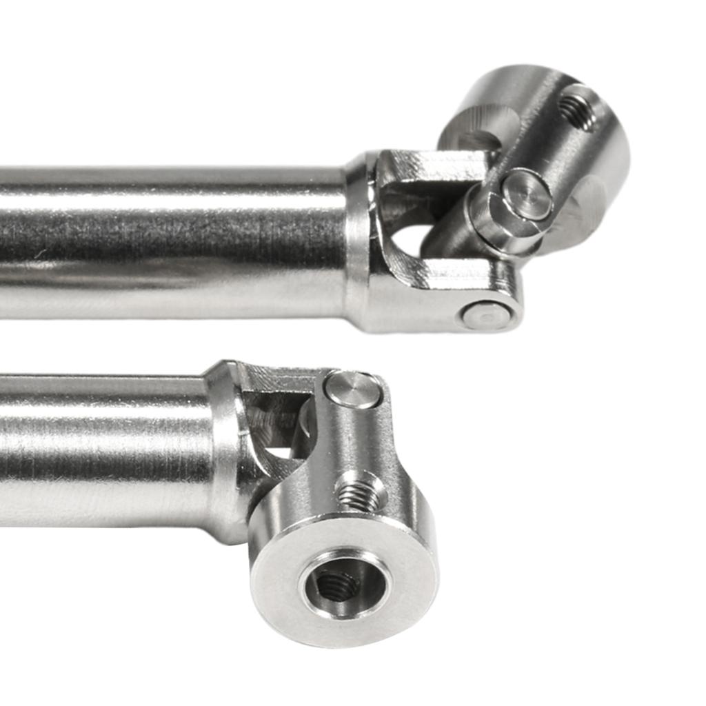 Machined Stainless Front Rear Steel Drive Shaft Universal Joint Driveshaft for 1/10 RC Truck SLASH Rustler Stampede Hoss Upgrade