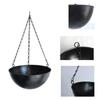 Decorative Iron Hanging Flower Pots Containers Hanging Planter Suitable For Indoor And Outdoor Use