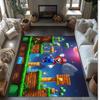 Game Printed Flannel Area Rug Non Slip Soft Polyester Floor Carpet Indoor Decor Mat for Bedroom Living Room Sofa