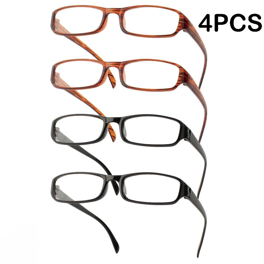 

4PCS New Reading Glasses Men Women Anti Blue Presbyopic Eyeglasses Antifatigue Computer Eyewear C1