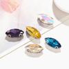 50Pcs/Pack Sew On Glass Crystal Stones Diamond Beads Ornament  DIY Garment Clothes Shoes