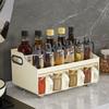 All-in-one Kitchen Spice Organizer Drawer Spice With Spoon And Lid 4-Cell Seasoning Storage Box With Top Table And Handle