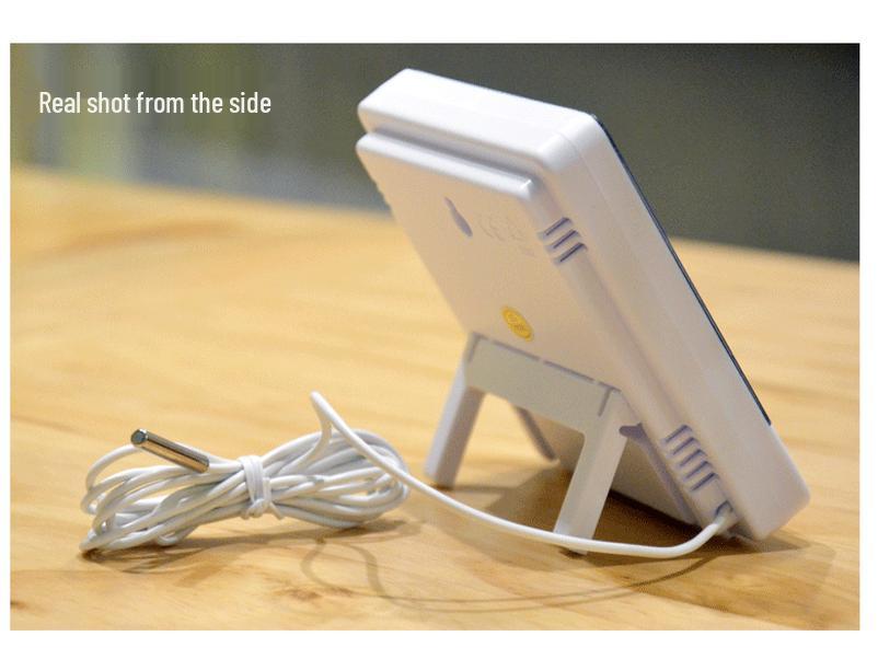 HTC-2 Indoor/Outdoor Thermohygrometer Alarm Clock with Dual Temperature Display and Probe