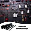 Tool Rack Wall Mount High Strength Screwdriver Rack Tool Storage Rack Space-Saving Plier Organizer Wall Mounted Tool Organizer