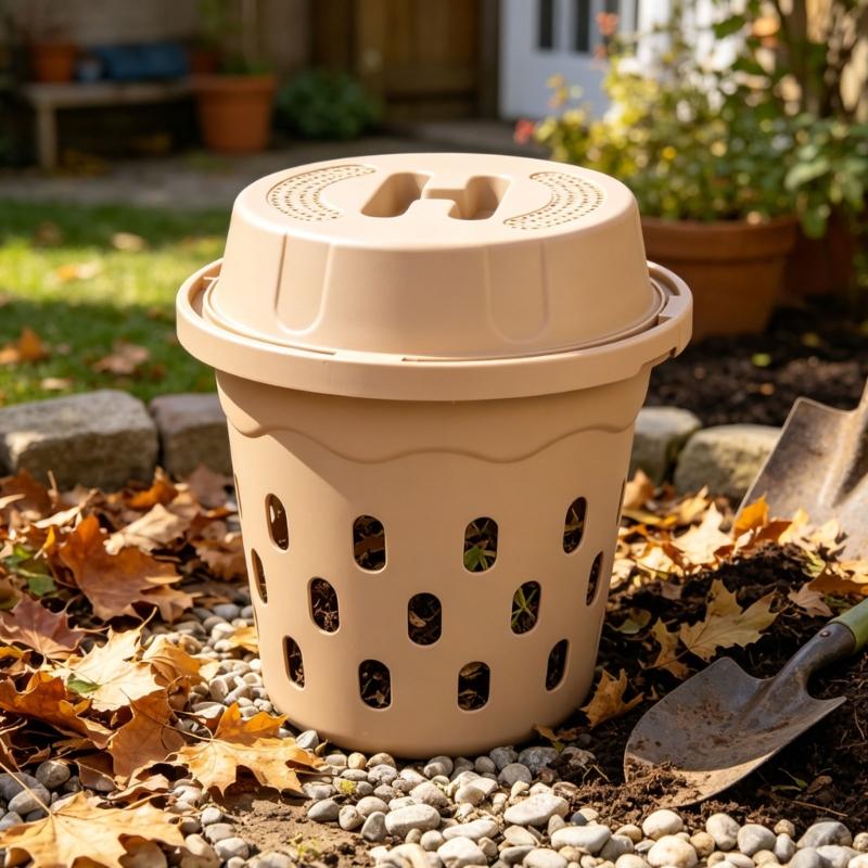 Outdoor Inground Worm Tower Large Capacity Composting Pail With Lid Nutrient For Raised Beds Garden Soil Accessories