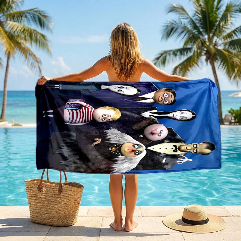 Wednesday Fashion Beach Towel: Ideal for Summer Adventures Soft, absorbent and quick drying suitable for swimming and bathing